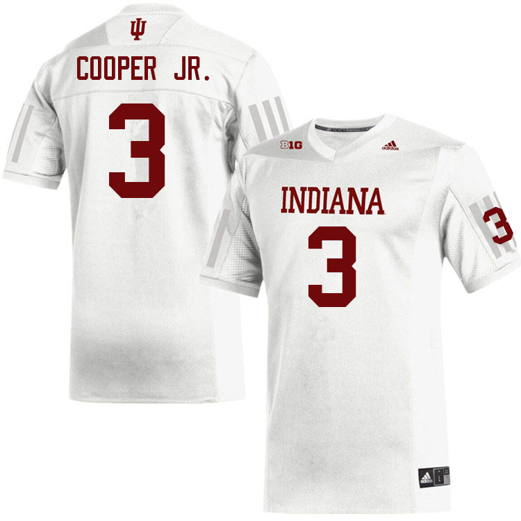 Men #3 Omar Cooper Jr. Indiana Hoosiers College Football Jerseys Sale-White